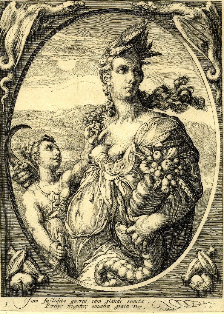 Ceres with cupid